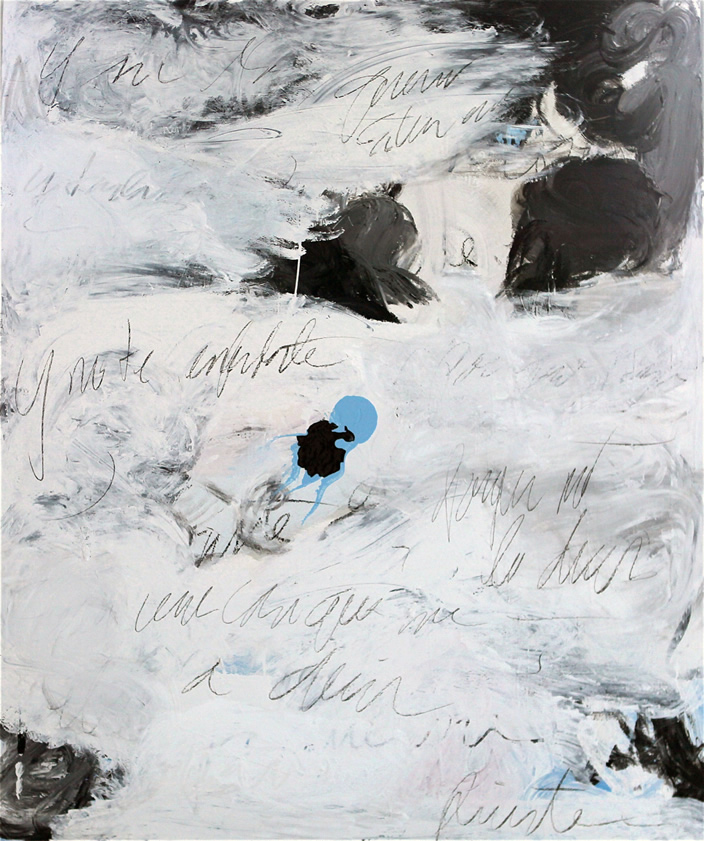 Black & Blue, 72" x 60" (2010)